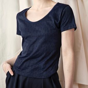 90’s Fendi Jeans Navy Tee